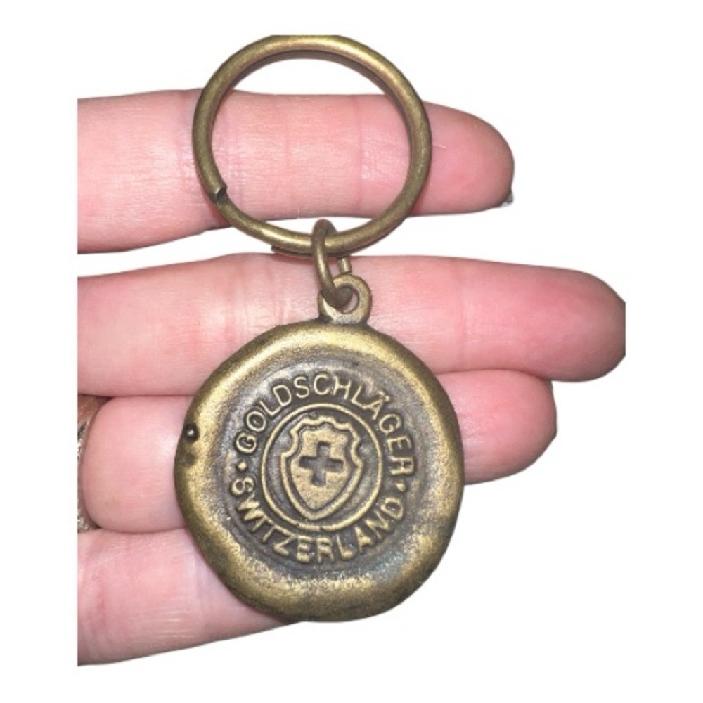 Goldschläger Switzerland Rustic Keychain